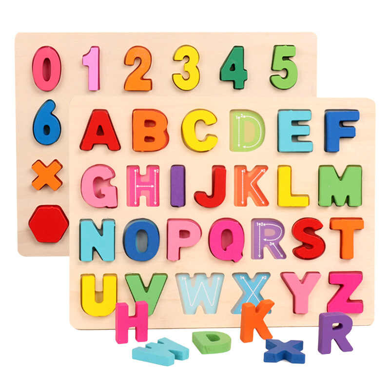 3D Alphabet and Number Puzzles