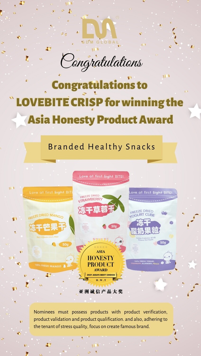 Freeze Dried Korean Strawberry