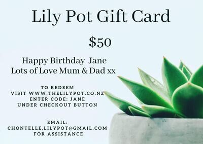 Gift Voucher - personalised