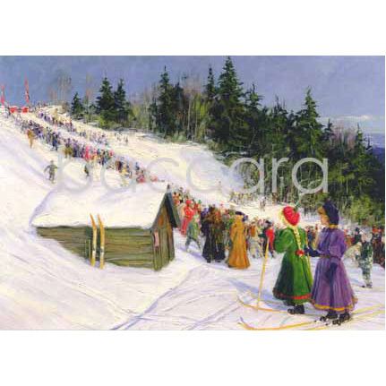 2047 kunstkort 12x17 cm 5-pakk