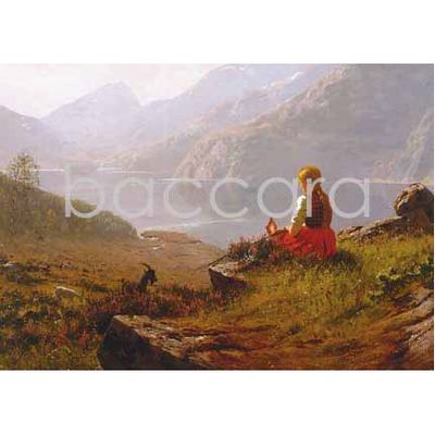 128 Hans Dahl kunstkort 12x17 cm 5-pakk