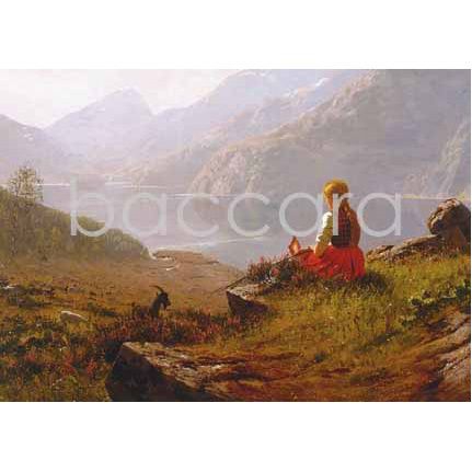 128 Hans Dahl kunstkort 12x17 cm 5-pakk