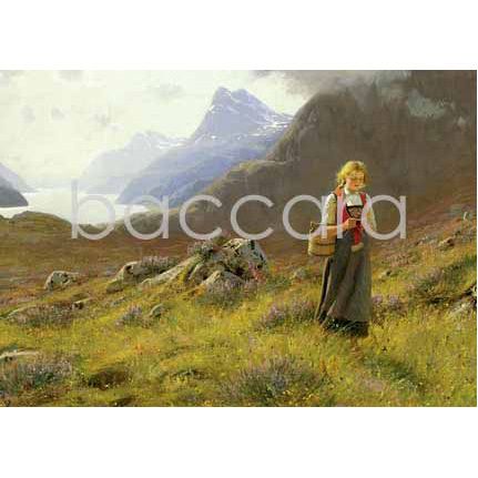 196 Hans Dahl kunstkort 12x17 cm 5-pakk