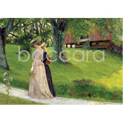 201 Gustav Wentzel kunstkort 12x17 cm 5-pakk