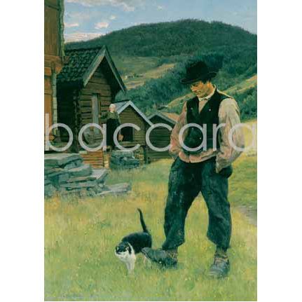 113 Christian Skredsvig kunstkort 12x17 cm 5-pakk