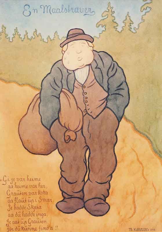 139 Th. Kittelsen 12x17 cm 5-pakk