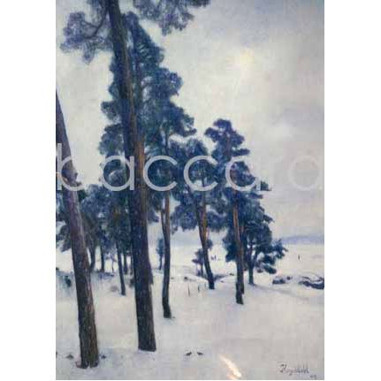 2037 kunstkort 12x17 cm 5-pakk