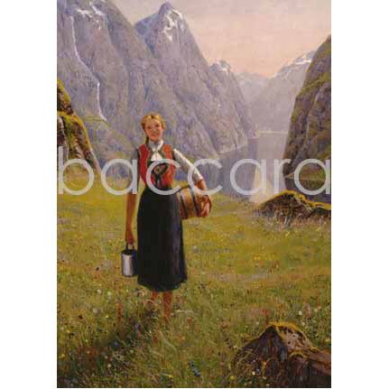 131 Hans Dahl kunstkort 12x17 cm 5-pakk