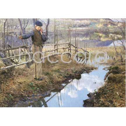 116 Christian Skredsvig kunstkort 12x17 cm 5-pakk