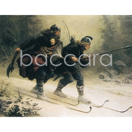 2045 kunstkort 12x17 cm 5-pakk