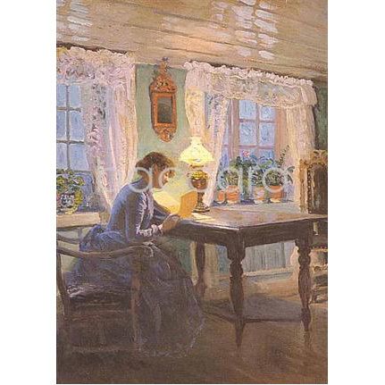 114D Christian Skredsvig kunstkort 12x17 cm 5-pakk