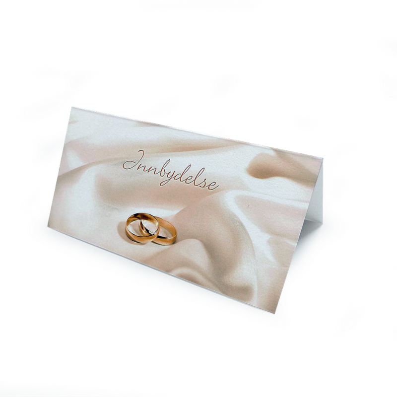 Doble Bryllupsinvitasjoner med konvolutt 175x85mm