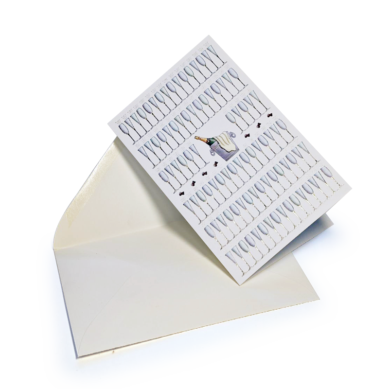Quire kortmappe doble 8pk m/konvolutt