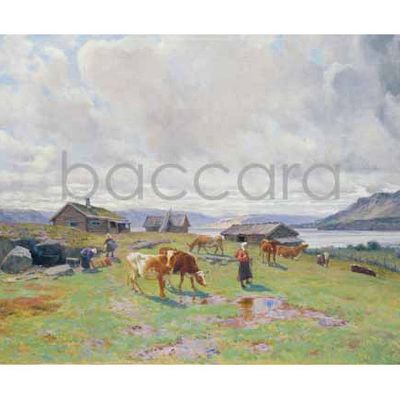 662 C Skredsvig kunstkort 12x17 cm 5-pakk