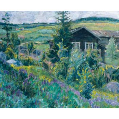 666 L Jorde kunstkort 12x17 cm 5-pakk