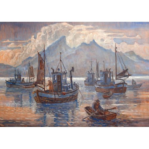 685 Karl Erik Harr kunstkort 12x17 cm 5-pakk