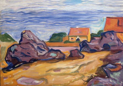 696 EDVARD MUNCH kunstkort 12x17 cm 5-pakk