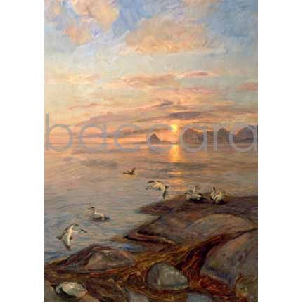 651 Thorolf Holmboe kunstkort 12x17 cm 5-pakk