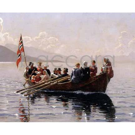 670 Hans Dahl kunstkort 12x17 cm 5-pakk