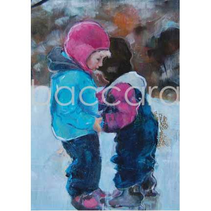 637 V Waddell kunstkort 12x17 cm 5-pakk