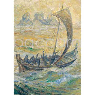 568 Karl Erik Harr kunstkort 12x17 cm 5-pakk