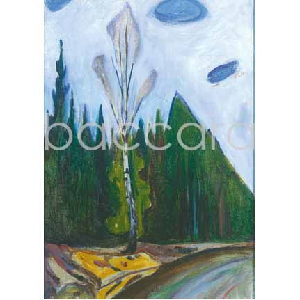 497 Edvard Munch kunstkort 12x17 cm 5-pakk