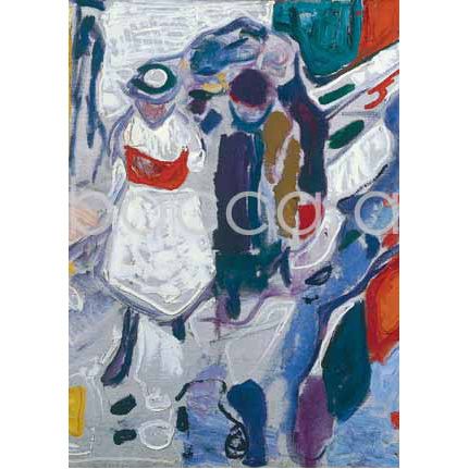 498 Edvard Munch kunstkort 12x17 cm 5-pakk