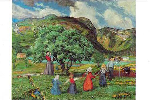 Minikort doble 9x6cm Nikolay J. Astrup