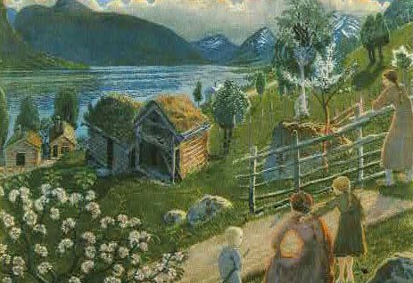 Minikort doble 9x6cm Astrup