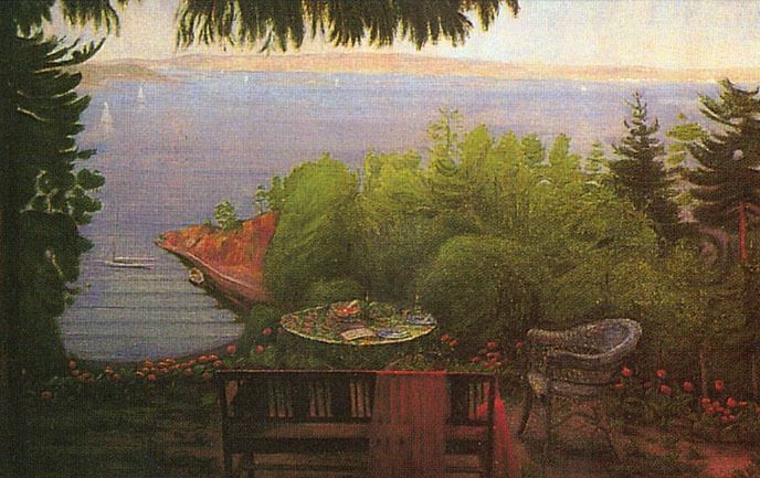 Minikort doble 9x6cm Harald Sohlberg