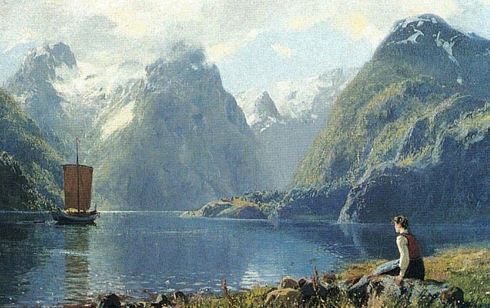 Minikort doble 9x6cm Hans Dahl