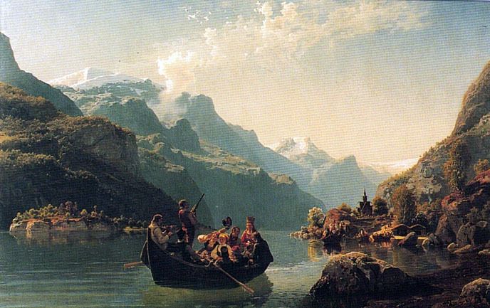 Minikort doble 9x6cm Tiedemand og Gude