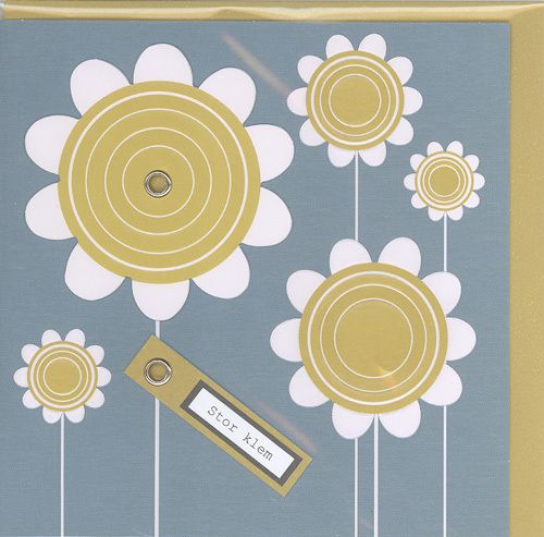 Cinnamon Aitch Cornflower Doble Kort 12x12