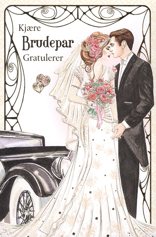 Kjære brudepar 15x23cm