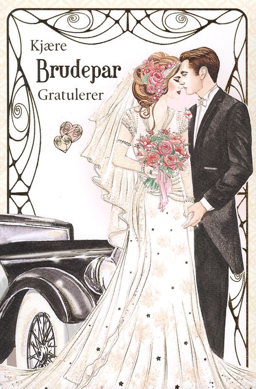 Kjære brudepar 15x23cm