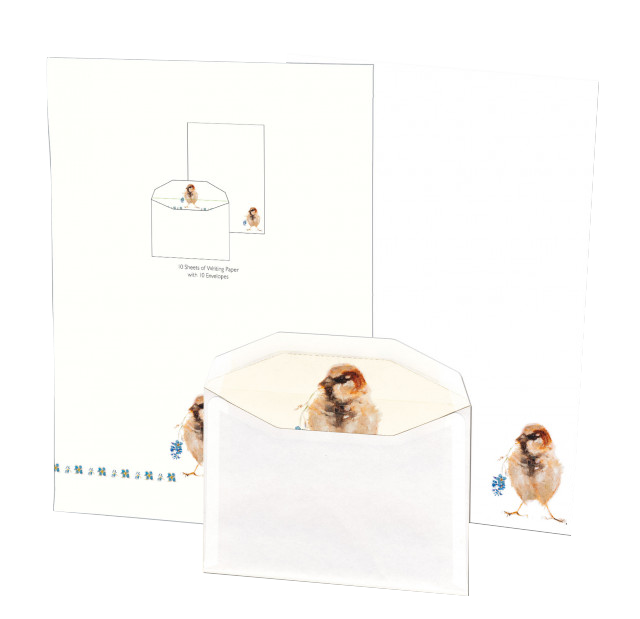 Brevarksett 10 Ark med Konvolutt