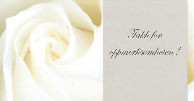 Enkle takkekort med konvolutt