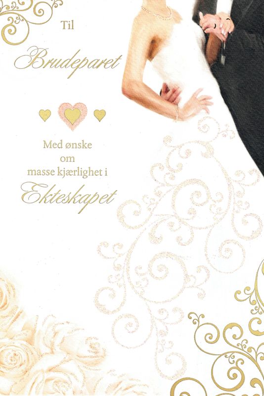 Til brudeparet 15x23cm