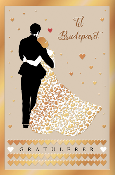 Kjære brudepar 15x23cm