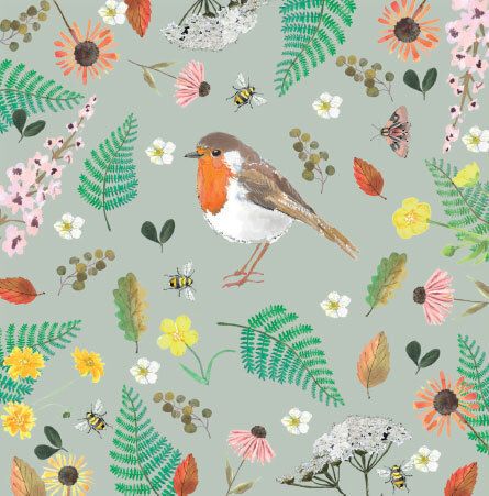 HKD 16x16 Country Garden m/bladgull