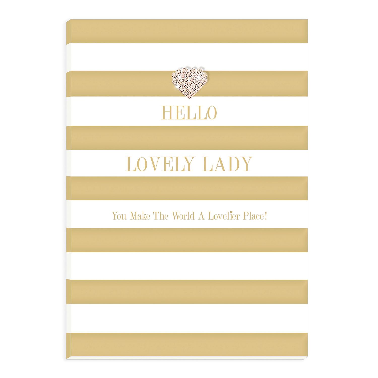 Hearts Design A5 "Hello Lovely Lady"