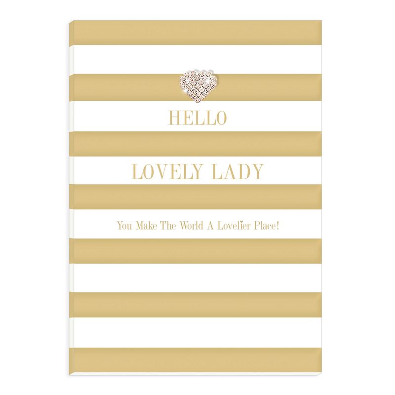 Hearts Design A5 "Hello Lovely Lady"