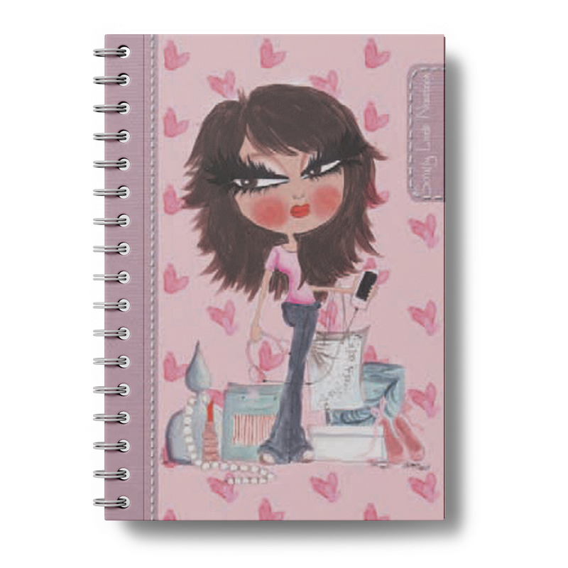 Go notatbok spiralrygg plastfront A5 linjert