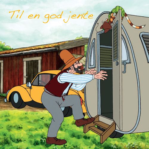 Gubben og Katten - Enkle kort 12x12