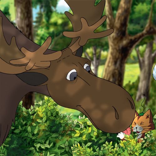 Gubben og Katten - Elg 12x12