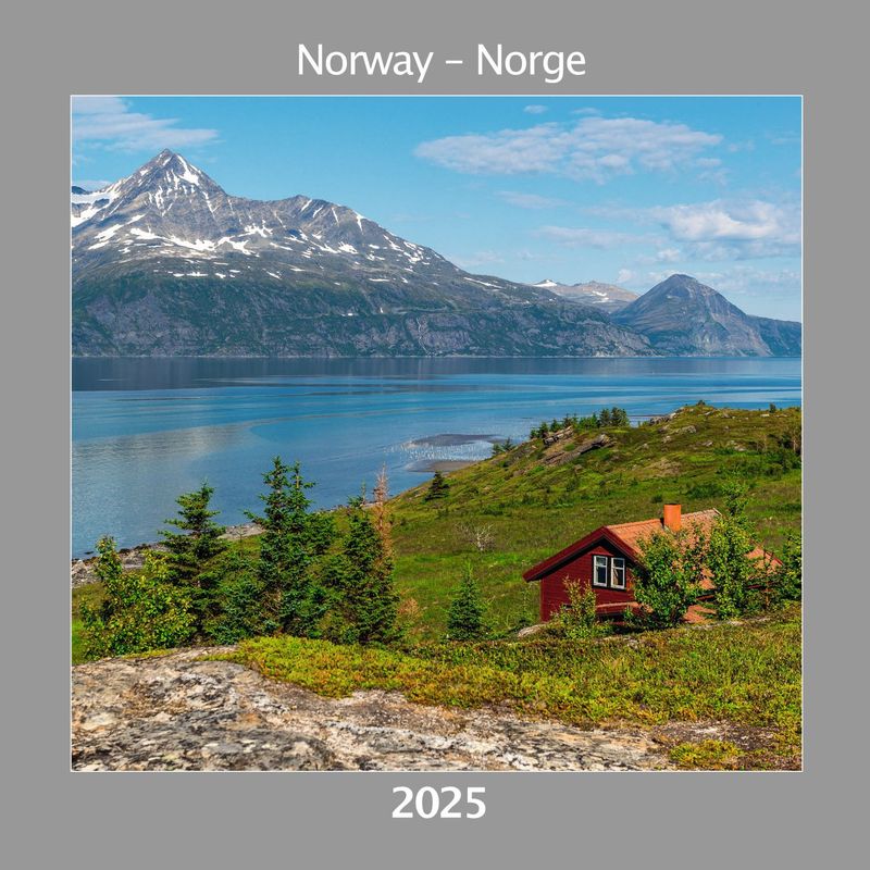 Vegg Kalender 18x18 NORGE 2025