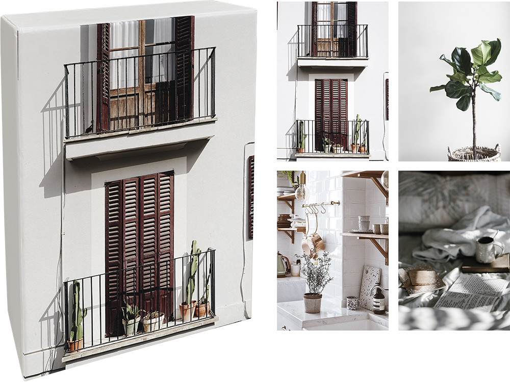 Paperly doble kort i eske