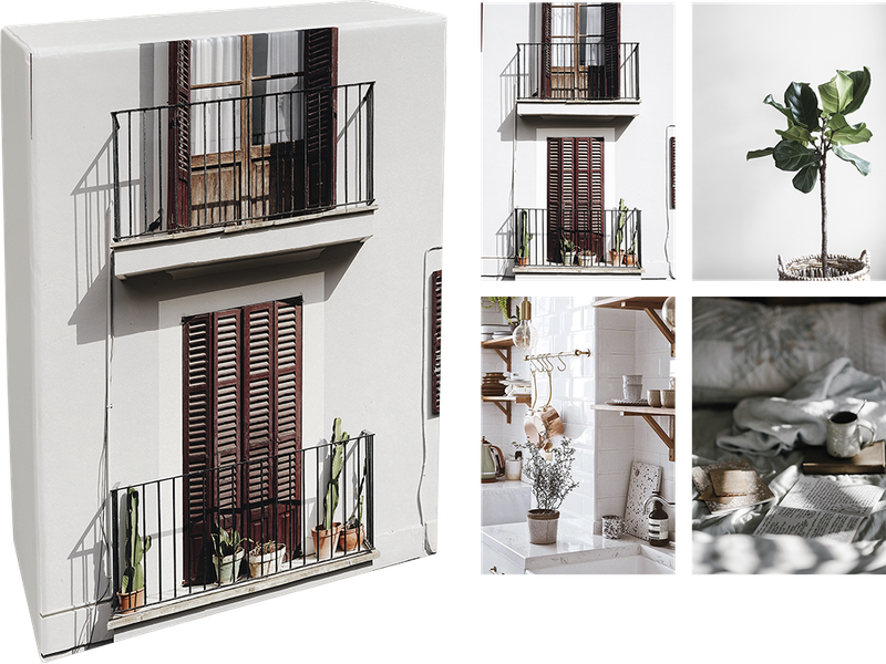 Paperly doble kort i eske