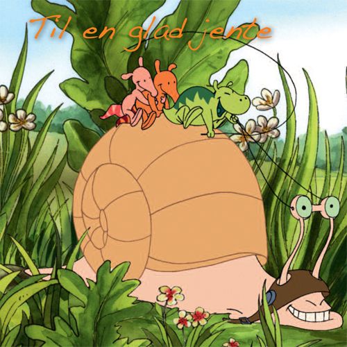 Gubben og Katten - Til en glad jente 12x12