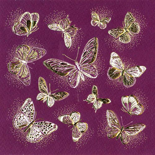 Noel Tatt Doble kort 12x12cm 6 pakk